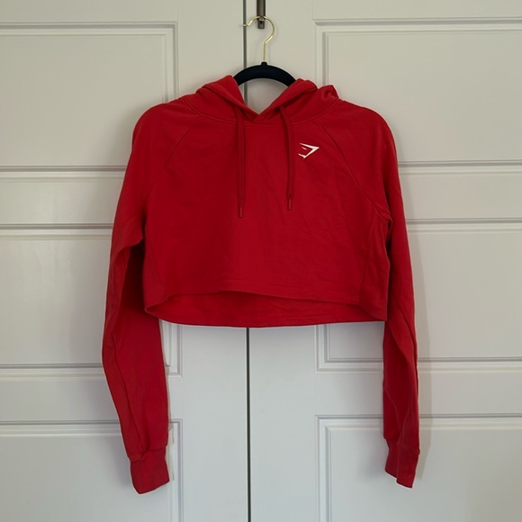 Women’s coral cropped Gymshark hoodie - Picture 1 of 3